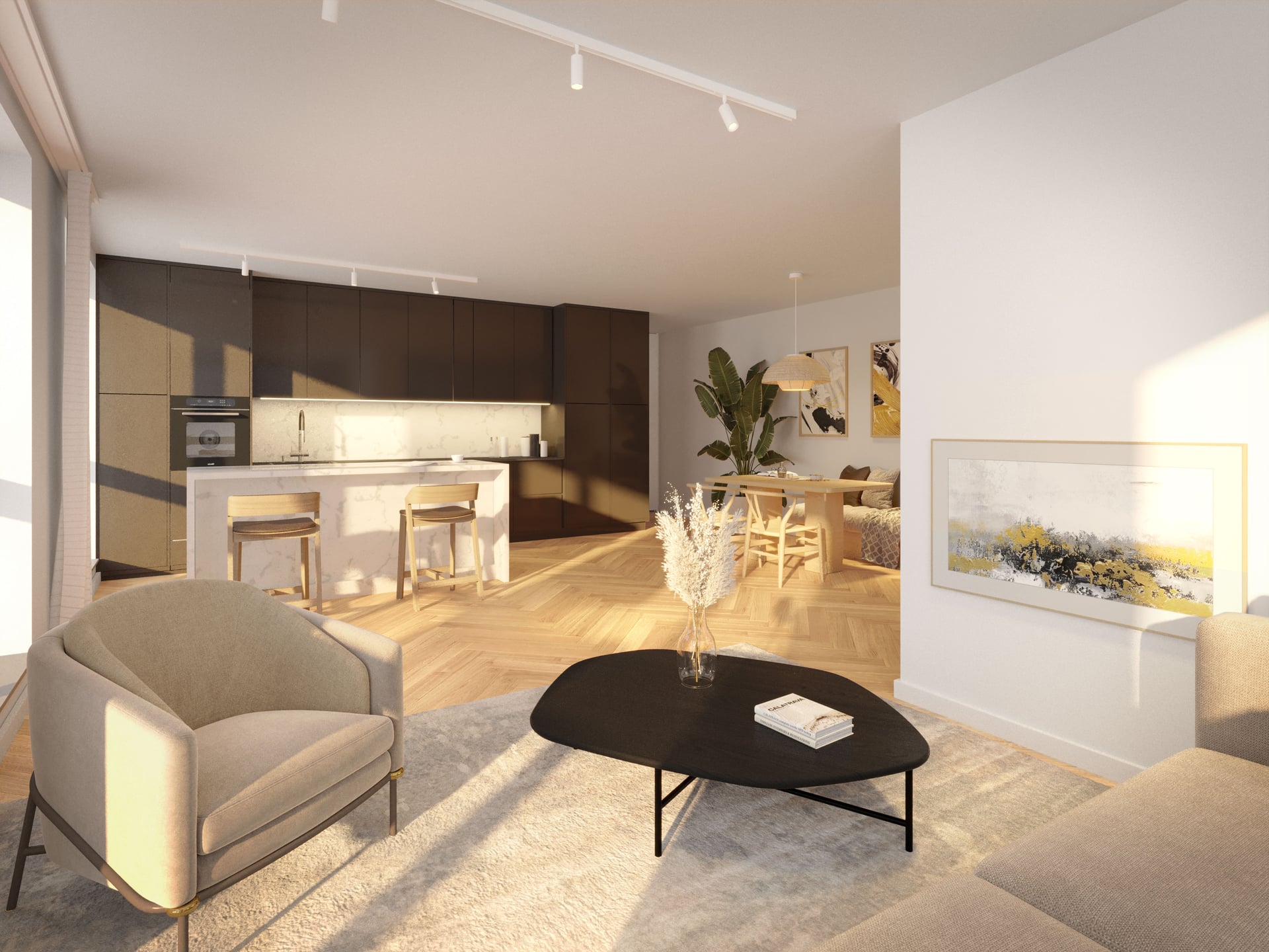 Interieur 3/4-kamerappartement
