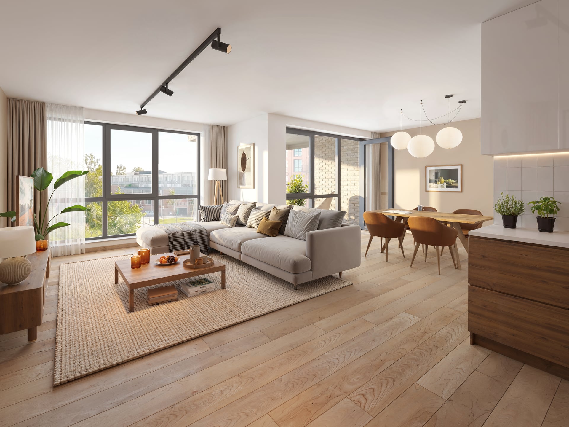 Interieur 3-kamerappartement