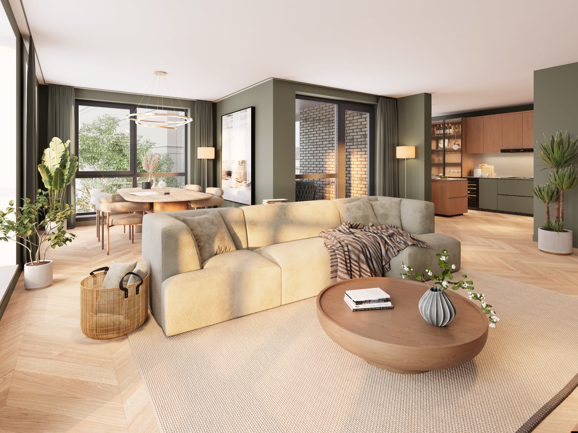 Interieur 4-kamerappartement
